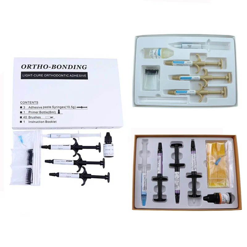 

Dental Orthodontic Materials Self/Light Curing Enamel Composite Resin Orthodontic Adhesive Universal Dental Brackets Glue Kit