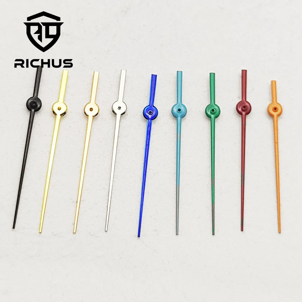 Manecillas de reloj RICHUS plateadas/doradas/oro rosa/negras/azules compatibles con movimiento NH34 NH35 NH36 ETA2824 2836 Miyota8215-DG