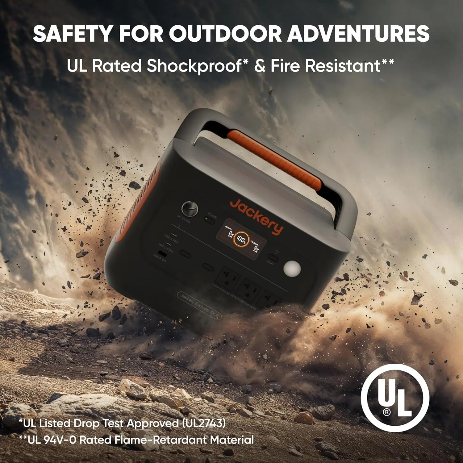 1070Wh LiFePO4 Portable Power Station 1500W AC 100W USB-C Fast 1Hr Charge Solar Generator Camping Emergency RV Off Grid Custom