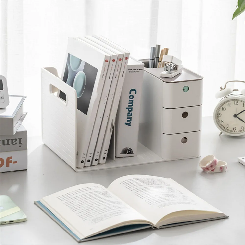 1PC Desktop Storage Box Multifunctional Office Large Capacity Pencil Holder Student Stationery Multi-functional Makeup Brush ﻿