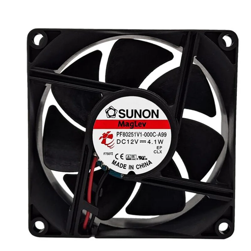 Wholesale: original sunon pf80251v1-000c-a99 8025 12v4.1w two-wire cooling fan