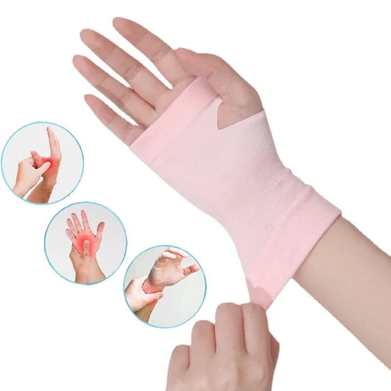 1Pair Compression Arthritis Gloves Wrist & Thumb Support Sleeve For Unisex Perfect For Carpal Tunnel Wrist Pain& Fatigue