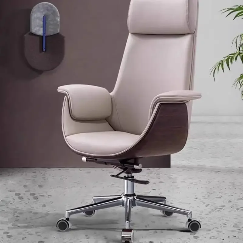 Cadeira de escritório de atualização executiva nórdico moderno oversized confortável cadeiras de escritório ergonômico silla de escritorio móveis para casa