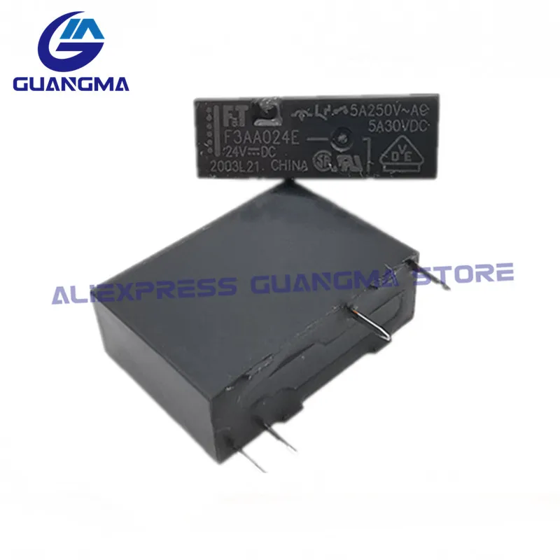 Imagem -03 - Relé de Potência F.t F3aa005e F3aa012e F3aa024e 4pin um Grupo de Dc24v Normalmente Aberto 12v 5vdc 100 Novo Original 50 Peças