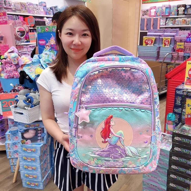 New Genuine Disney Australia Smiggle Mermaid School Bag Stationery Student Pen Case Lunch Bag Backpack Toys Christmas Gifts