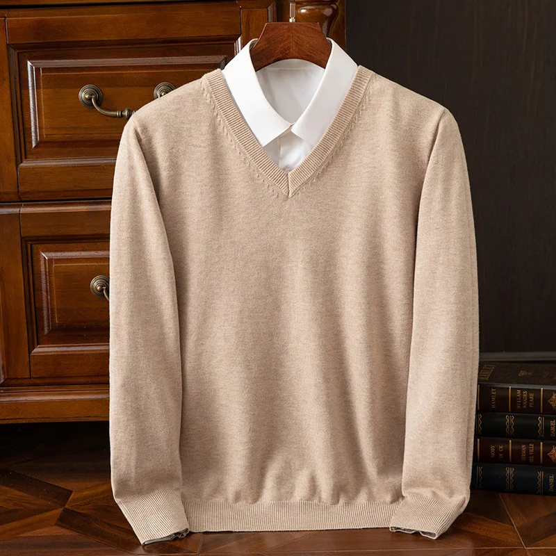 NONE Cashmere V-Neck Pullover 4XL 3