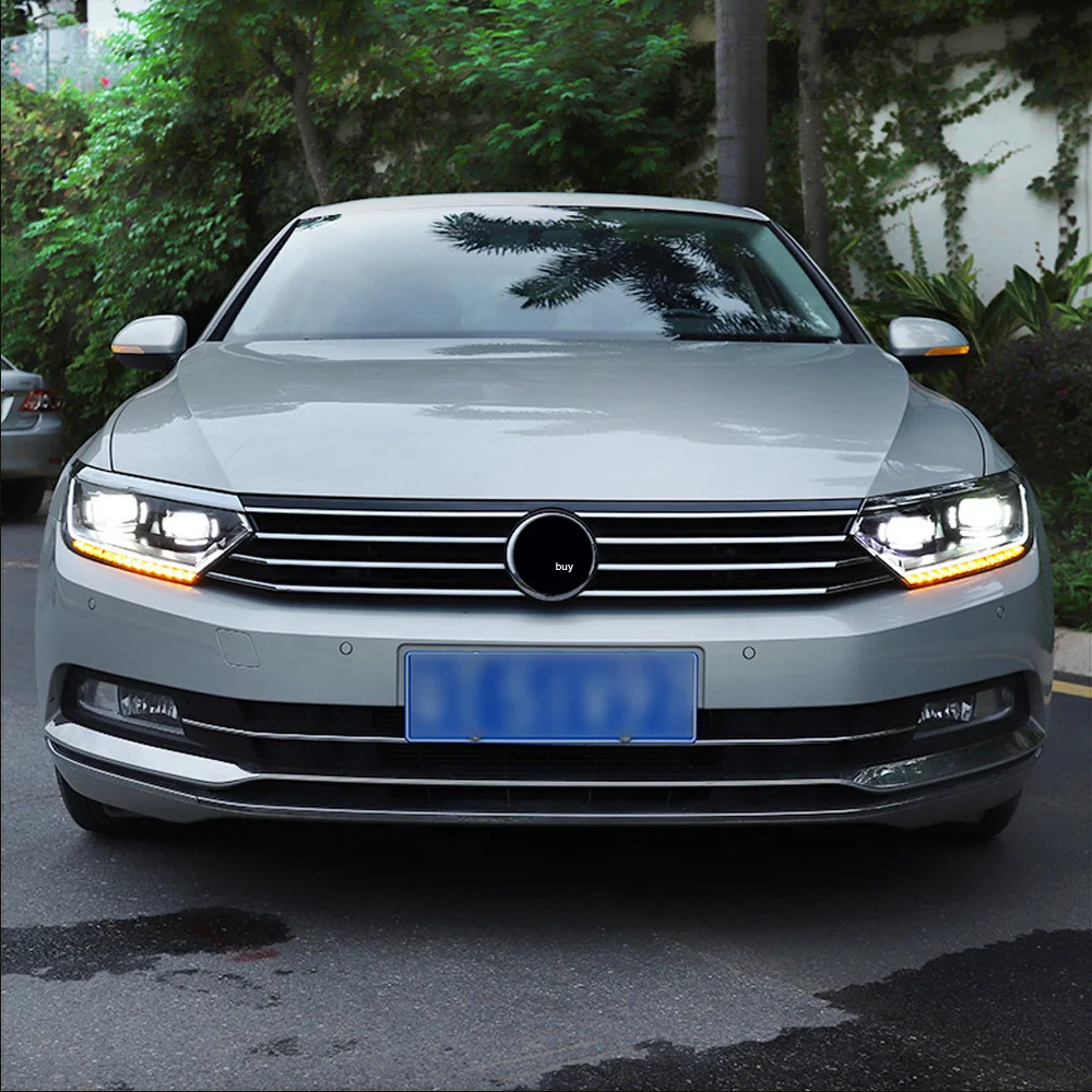 

Передние фонари автомобиля в сборе для VW Magotan B8 2016-2019, светодиодные автоматические фары, обновление, высокое качество, 2 линзы проектора, инструменты, аксессуары
