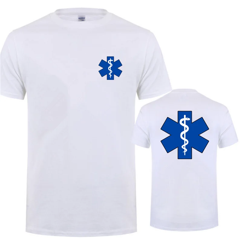 EMT Emergency Ambulance Printed T Shirt Men Women Fashion Summer Streetwear O-Neck T-Shirt Casual Cotton Short Sleeve Tshirt