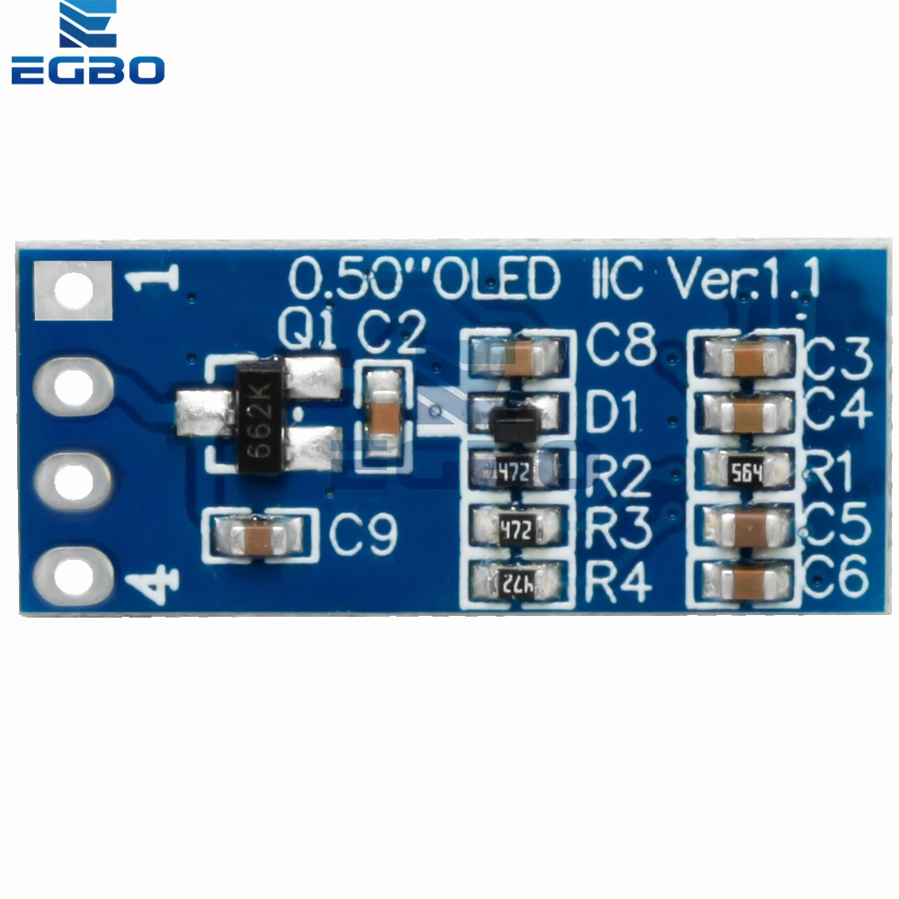 1 ~ 2 قطعة CH1115 0.5 بوصة وحدة OLED أحادية اللون: 48 × 88 بكسل شاشة I2C - توجيه الصورة وتصميم متوافق