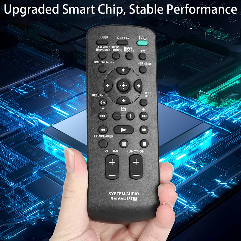 RM-AMU137 Remote Control For Sony Audio System SS-CXL20 SS-CHX50 CMT-LX40I CMT-CX5BIP CMT-FX300I CMT-LX30IR HCD-LX40I HCD-LX30IR