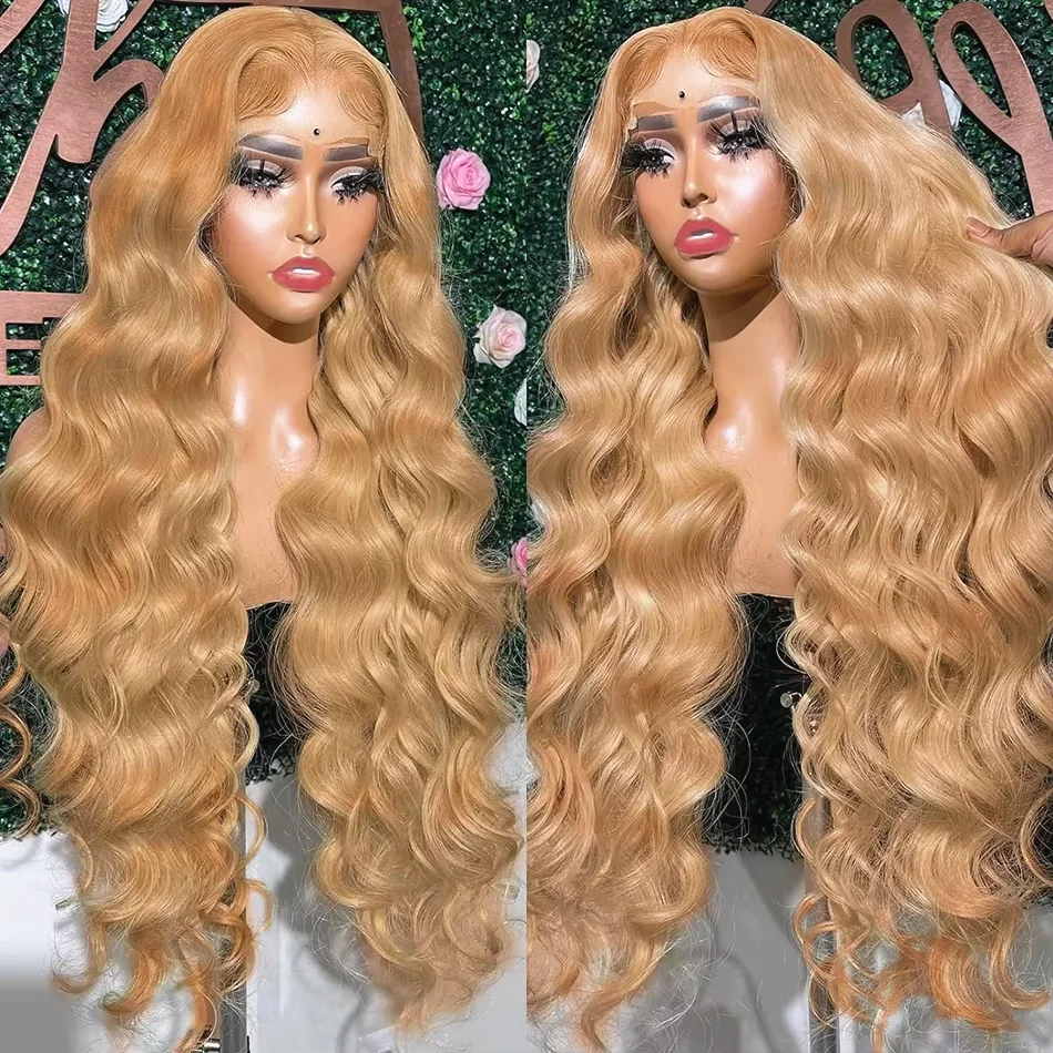 

220 Density #27 Honey Blonde Wig Human Hair 13x6 13x4 Hd Lace Frontal Wig Body Wave Lace Front Wig Honey Blonde Human Hair Wigs