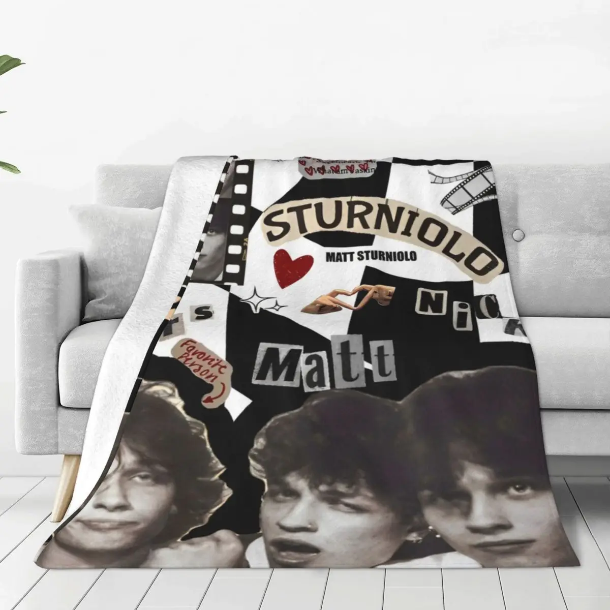 Sturniolo Triplets Super Soft Blanket Music Travel Office Plush Throw Blanket Fluffy Home Decor Flannel Bedspread Sofa Bed Cover