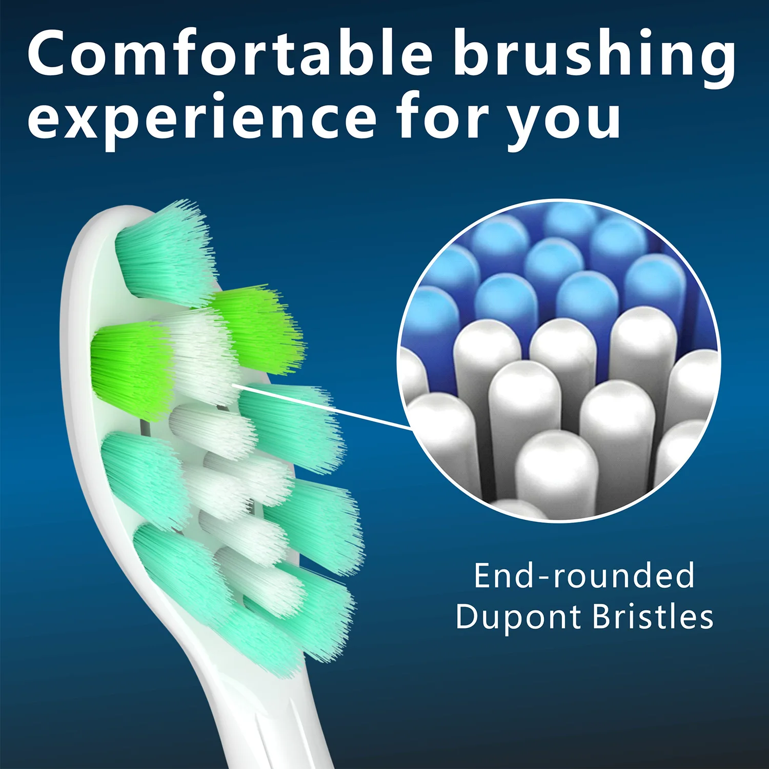 4/8pcs Replacement Toothbrush Heads Compatible with Philips Sonicare Replacement Electric Brush Head 4100 6500 6100 7500 5300