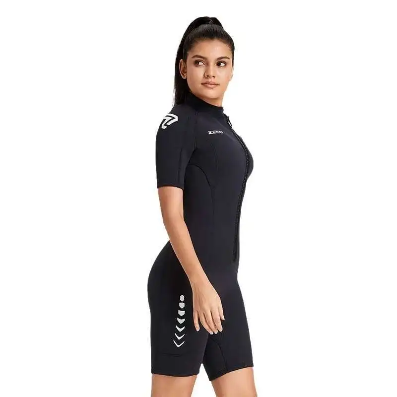 3mm Diving Suit Men\'s and Women\'s Short Sleeved Shorts Diving Suit Thickened Warm and Cold Resistant Surfing Suit