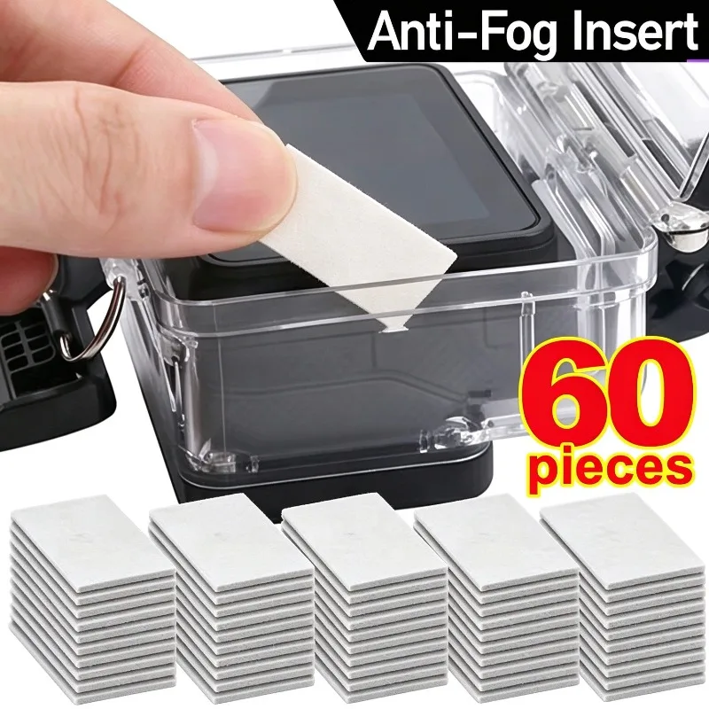 Anti Fog Inserts Reusable Moisture Absorbing Strips Removing Defogger Underwater for DJI Gopro Hero 13 12 Insta360 Action Camera