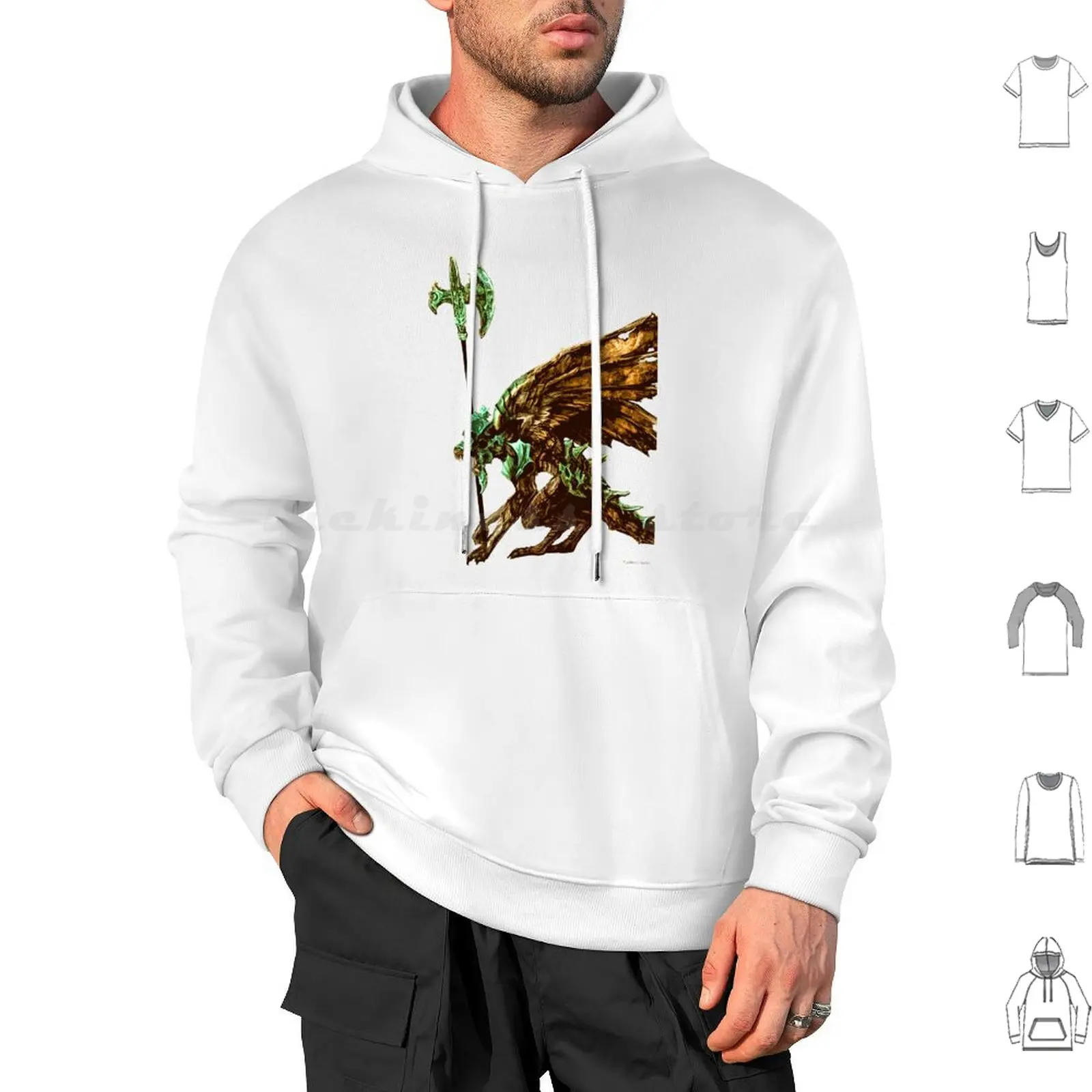 Bell Gargoyle Hoodies Long Sleeve Bell Gargoyle Mushroom People Dark Souls Soul Solaire Sun Praise Estus Flask Artorias