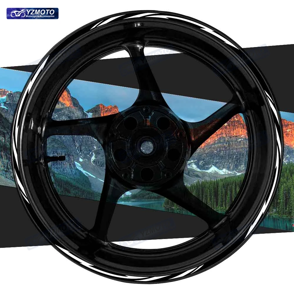 For YZF R1 R6 R7 Motorcycle Racing 17 Inch Front And Rear Wheel Stripe Sticker Tape Decal Decorative Reflective Rim Stickers
