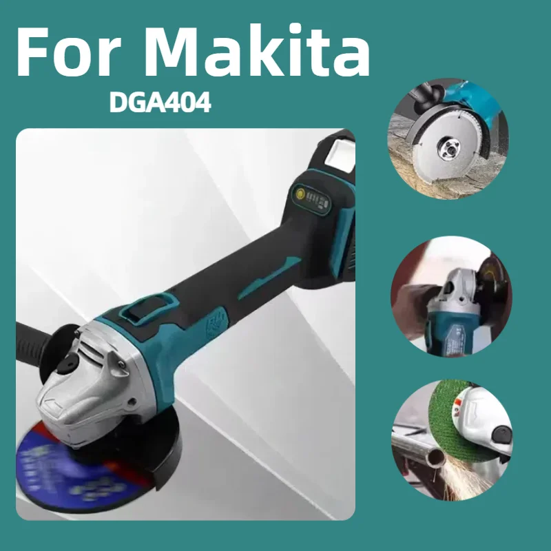 New For Makita DGA404 Brushless Lithium Electric Angle Grinder Rechargeable Cutting Machine High Power Machine Power Tool  18V