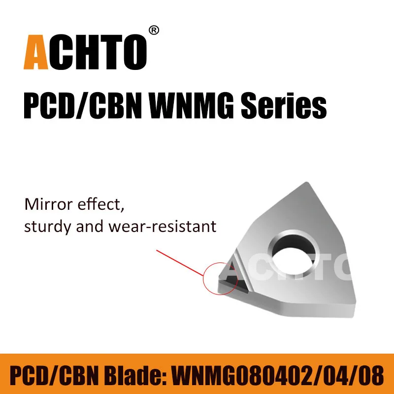 Cubic boron nitride blade WNMG080408 pcd blade Processing copper aluminum graphite cast iron