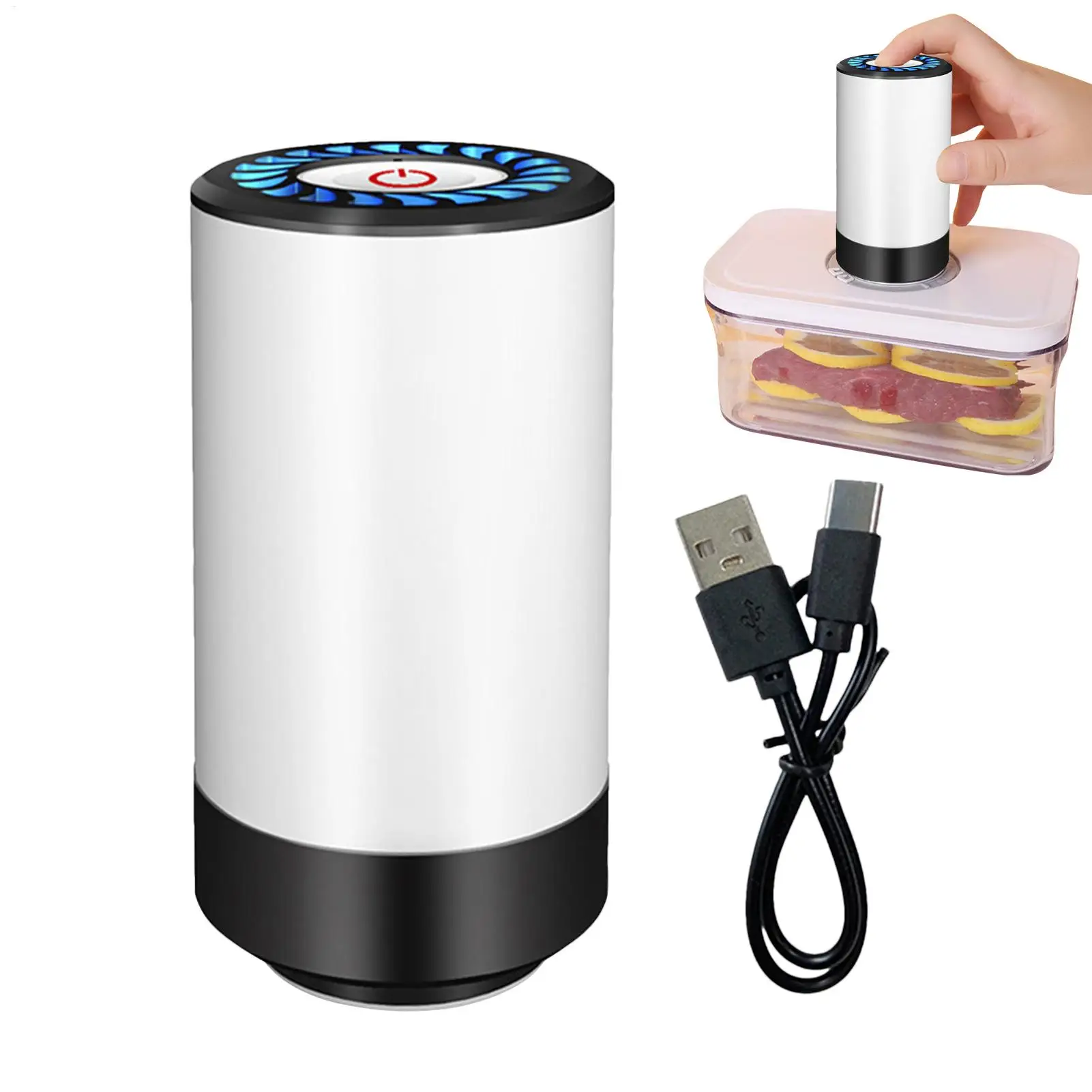 Vacuum Storage Pump Compression Storage Bags Electric Pump Reusable USB Solution Home Use Housewife Tool for Backpacking