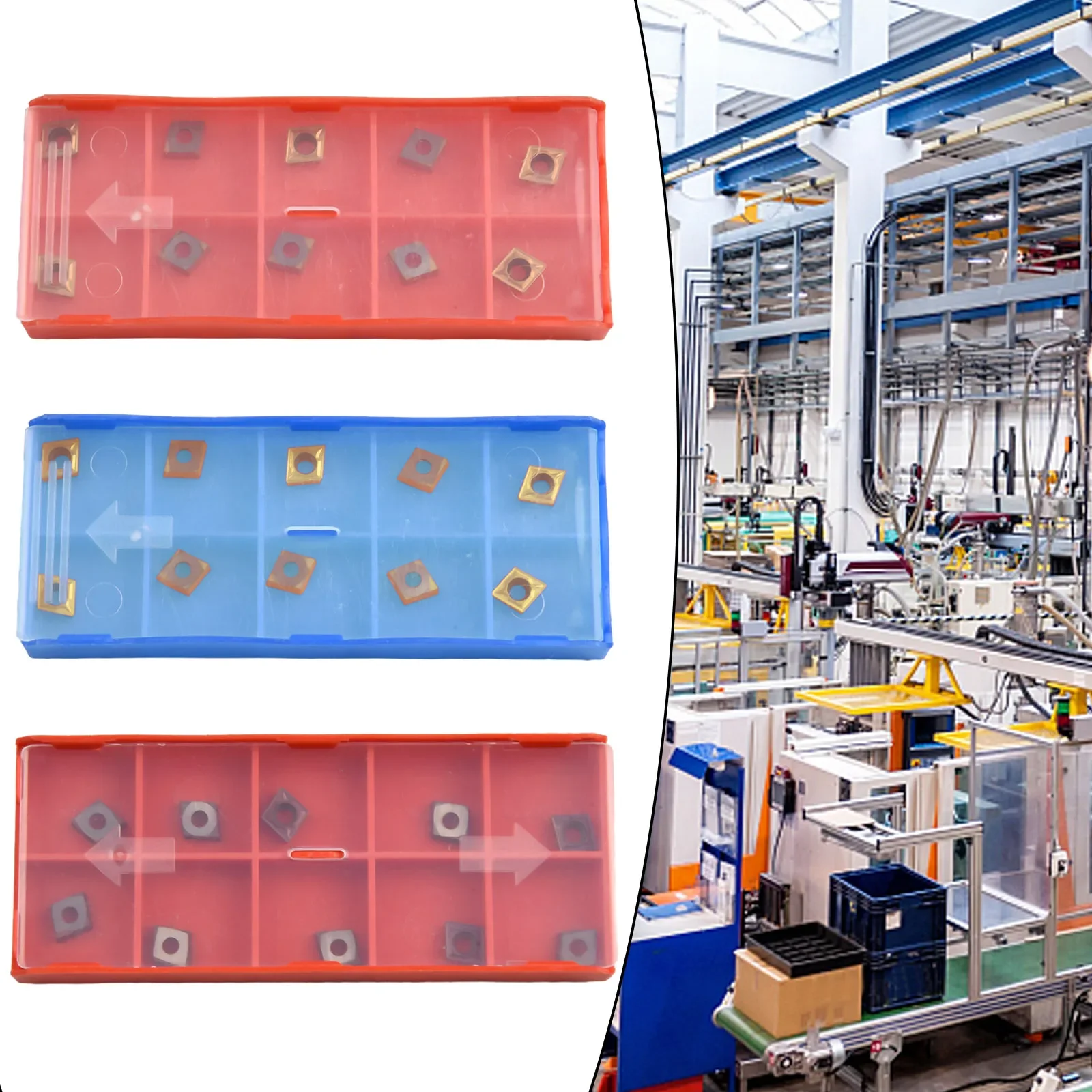 

10 шт. CCMT060204 твердосплавные вставки, лезвия для обработки нержавеющей стали, металлообрабатывающие инструменты, токарные инструменты VP15TF