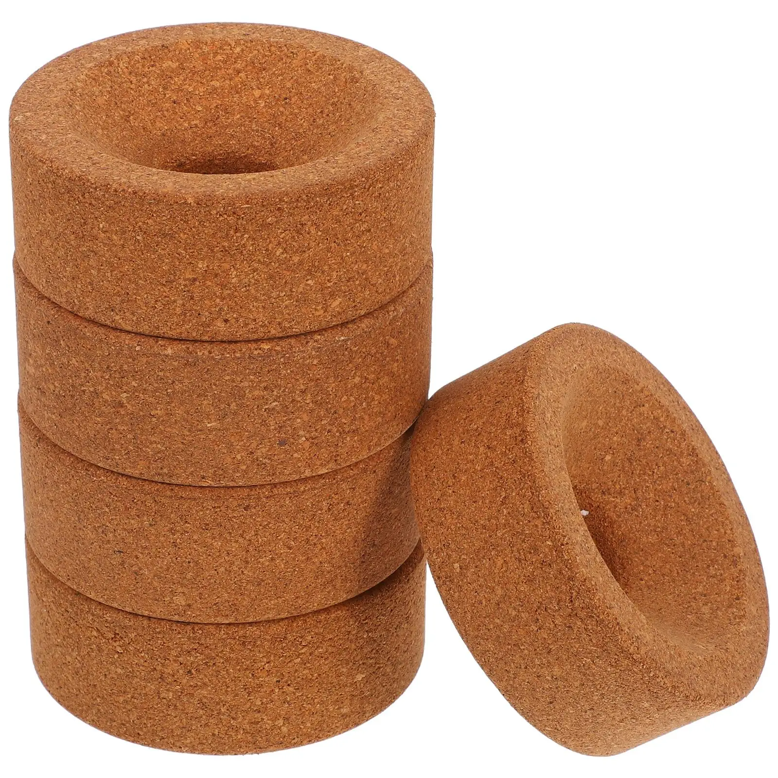 

5PCS Flask Holder Synthetic Cork Stand Heat Resistant Corrosion Proof Glassware Supply Large Friction Coefficient