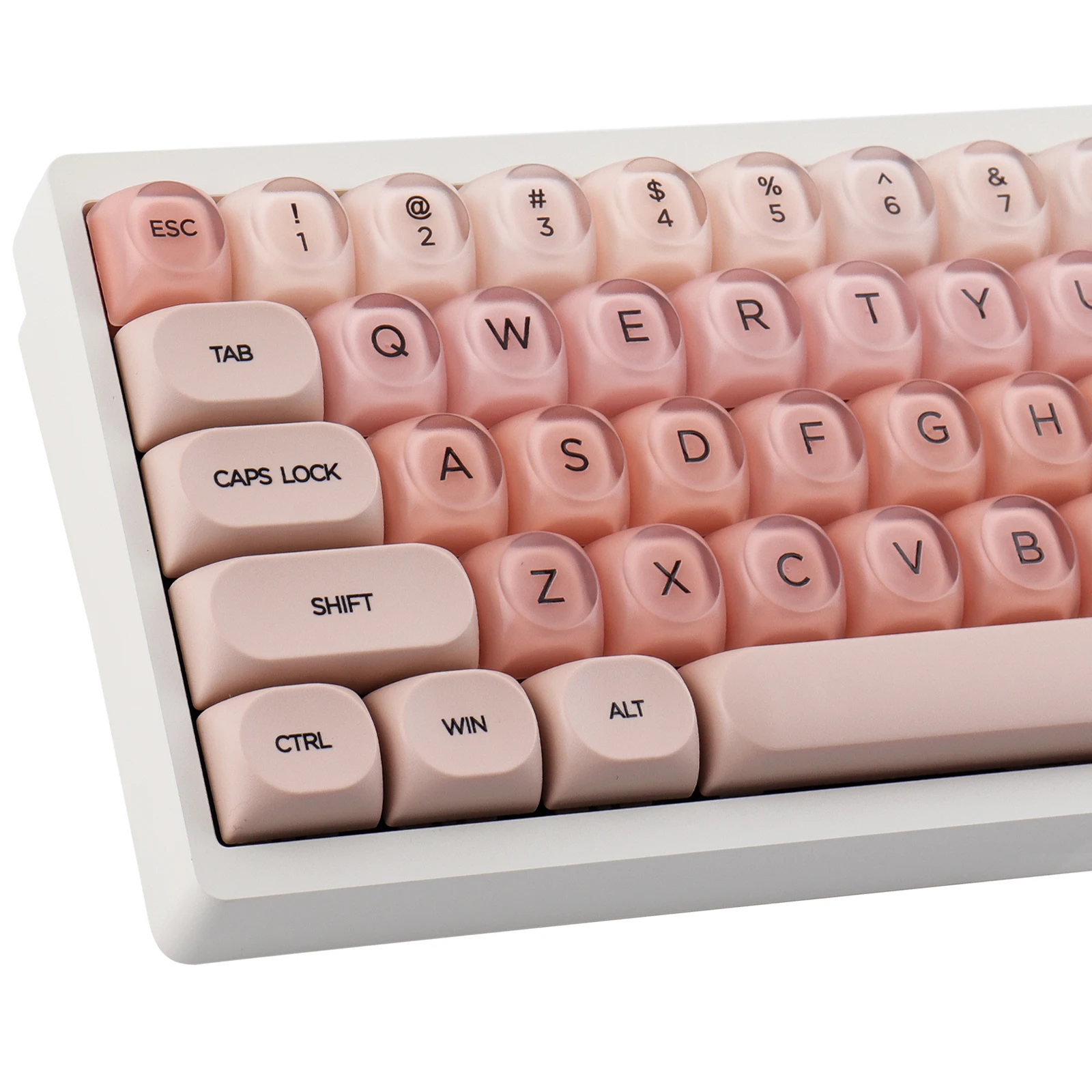 

132 keys of the Liquid Foundation Keycaps PBT Translucent Matte Materials Dye-Sublimated HOA Profile For Mechanical Keyboard