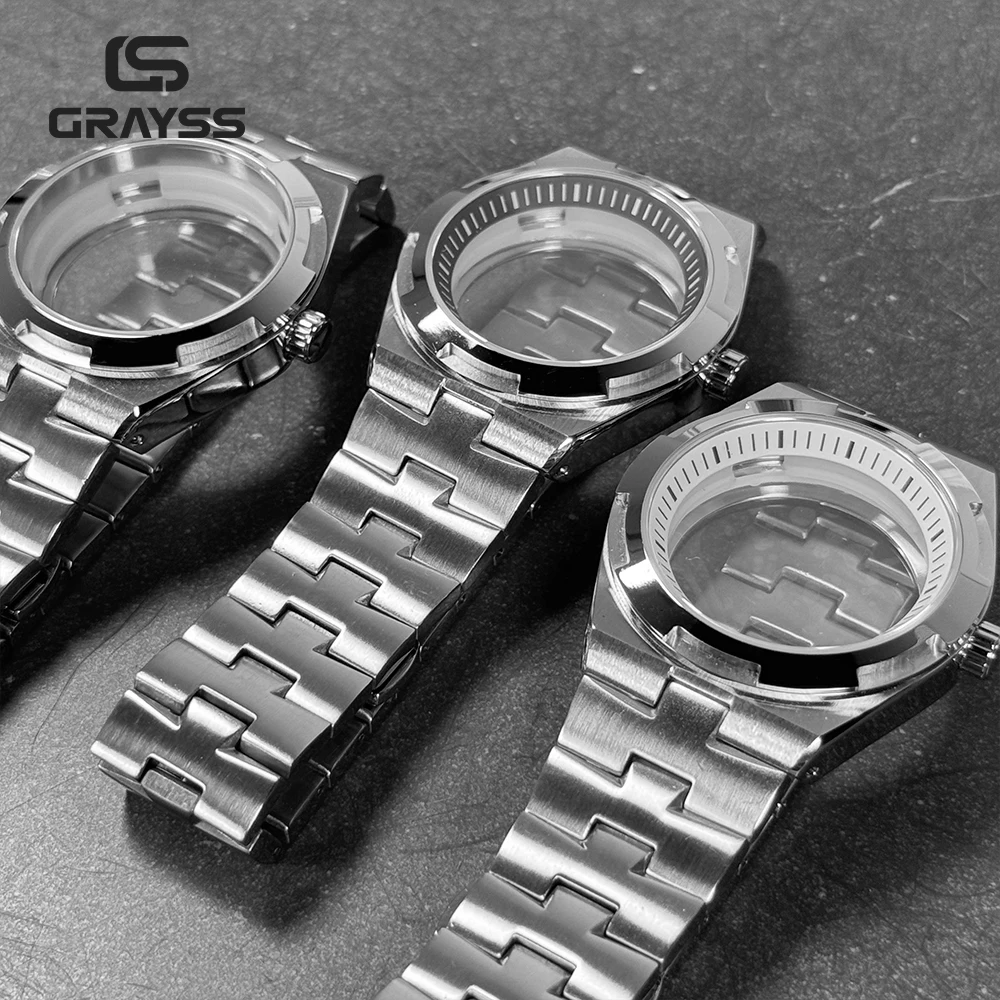 صالح في الخارج سلسلة ساعة حافظة 41 مللي متر NH34 NH35 NH36 NH70 NH72 حركة أنيقة ساعة رجالي جزء وزارة الدفاع للقرص 28.5 مللي متر