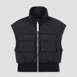 Golf Clothing Women's 24 Autumn and Winter New Casual Sports Windproof Stand-Up Collar Tooling Sleeveless Vest Jacket