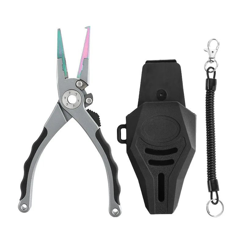 

Functional Fishing Line Scissors Aluminum Alloy Lure PliersRing Hook RemovalLure Scissors Control Equipment Outdoor Fishing Gear