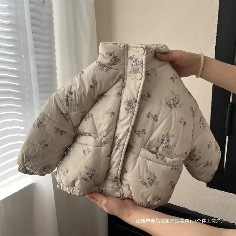 

Зимние детские теплые хлопковые куртки для детей от 2 до 7 лет, пальто, детская короткая стеганая куртка, детская одежда, плотная верхняя одежда для девочек, детская одежда для мальчиков