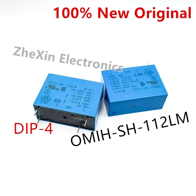 10PCS/Lot  OMIH-SH-112LM 、OMIH-SH-124LM 、OMIH-SH-105LM   DIP-4   New original universal power relay