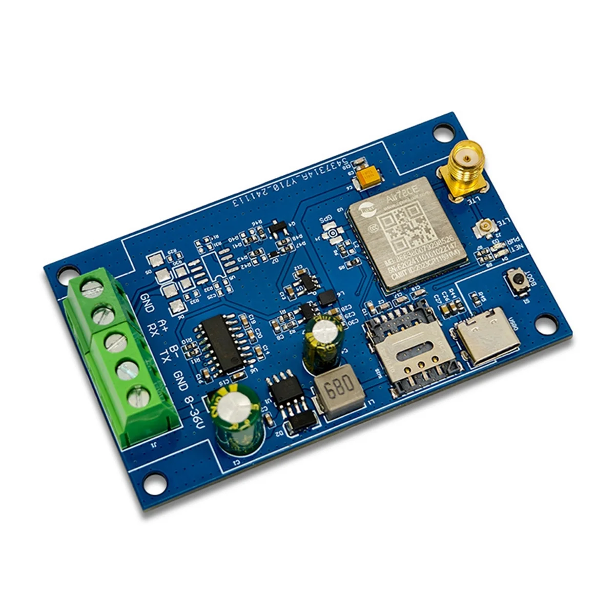 

CLCU Air780E 4G to RS232 Module Data Transmission DTU Module USB5V/DC8-36V Support AT Firmware and LUATOS Development