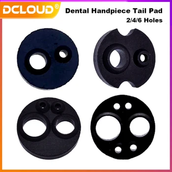 10Pcs ทันตกรรม Handpiece Tail Pad 2/4/6 หลุมแผ่นหางความเร็วสูงต่ําโอริงซีลอุปกรณ์ทันตกรรมที่ทนต่ออุณหภูมิ