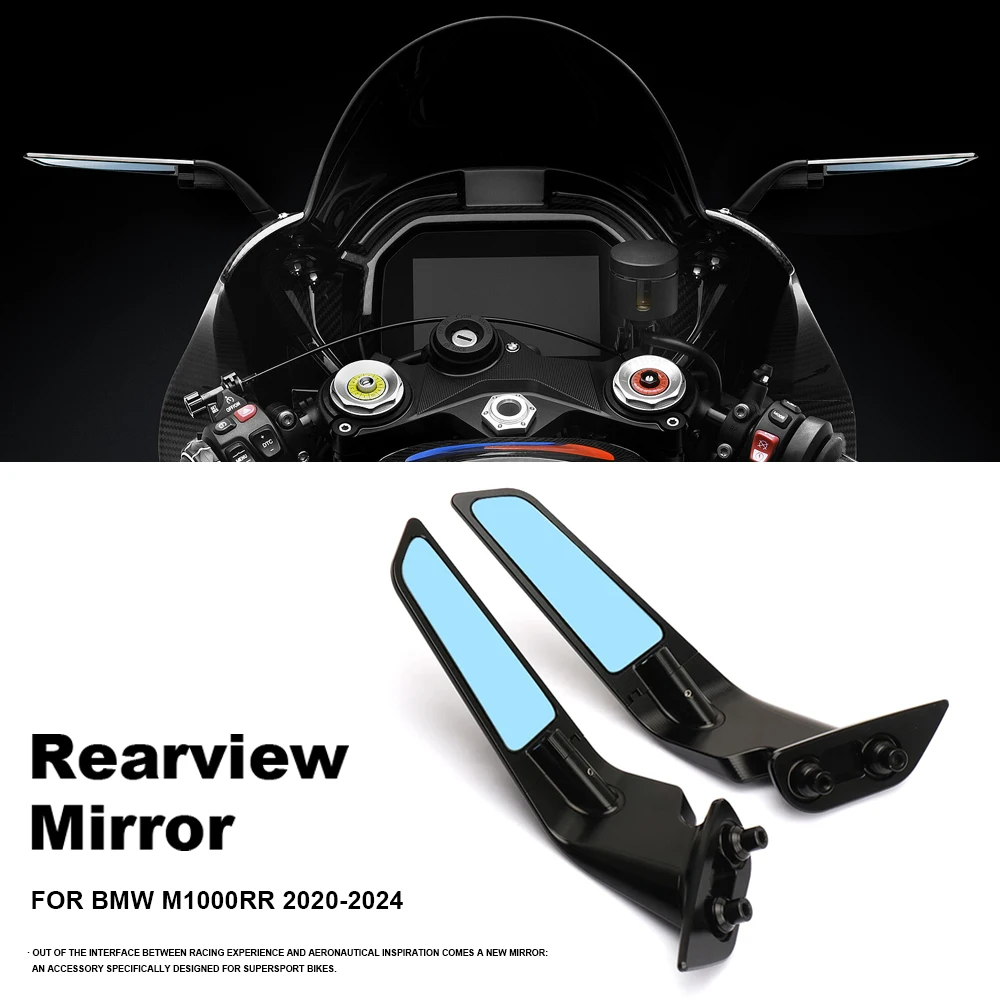 

For BMW M 1000 RR M1000RR M1000 RR m10000rr 2020 2021 2022 2023 2024 New Motorcycle Rearview Mirror Aluminium Alloy Side Mirrors