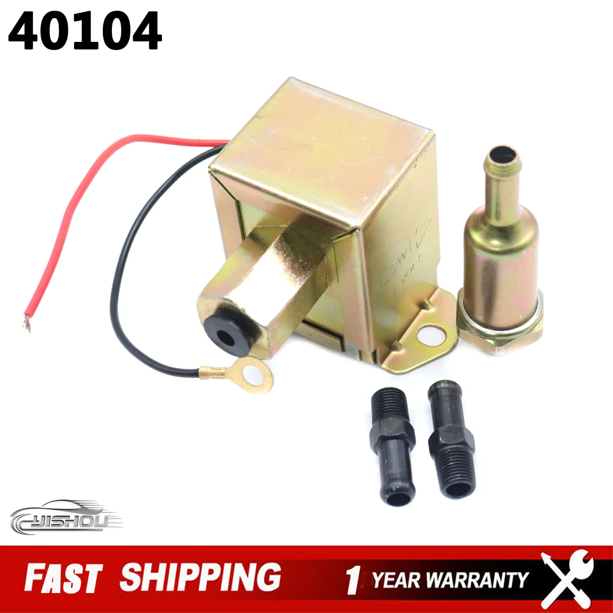 

40104 12 В дизельный бензиновый граненый красный верхний квадратный электрический топливный насос для карбюратора, оснащенный автомобилем, фургоном, внедорожником, легким грузовиком P502 40106 40107