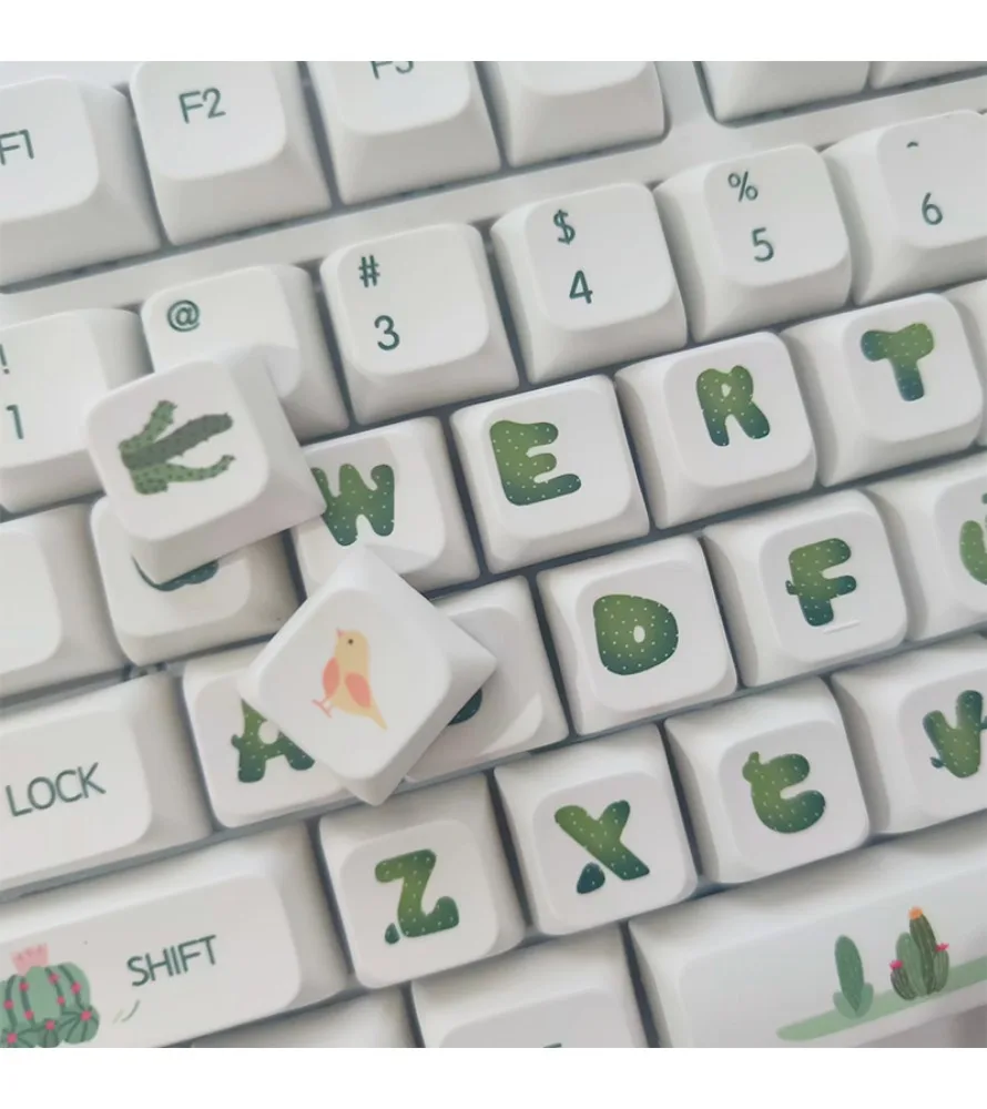 

124 keycaps with satellite switches to accommodate all mechanical keyboards with XDA keycaps and XDA height mechanical keyboards