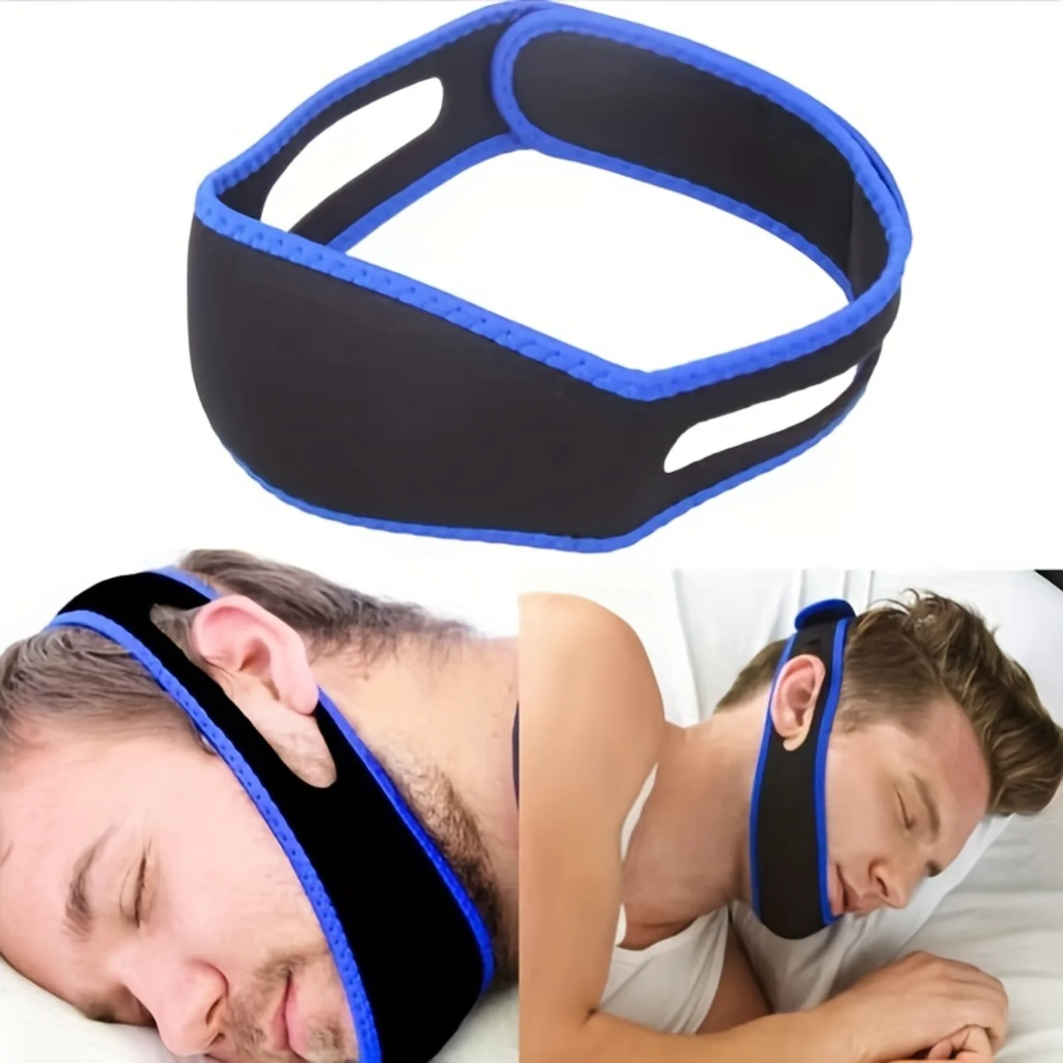 

Adjustable Anti-Snoring Chin Strap - Lightweight, Comfort Fit for Mouth Breathing & Jaw Dislocation Relief Anti Snore Mouthpiece