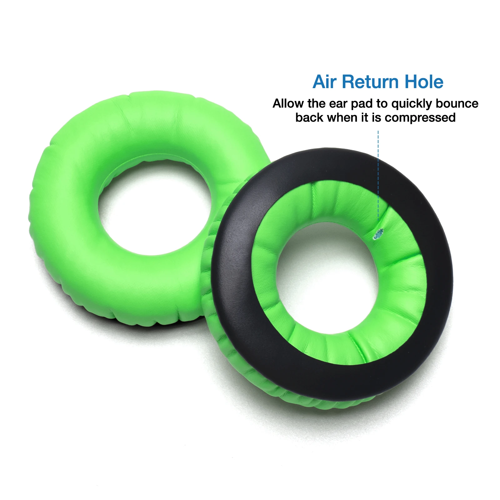 Leatherette Replacement Ear Pads For Sennheiser HD25, HD25-II, HD25SP, HD25SP-II Headphones Earpads Cushion Repair Parts (Green)