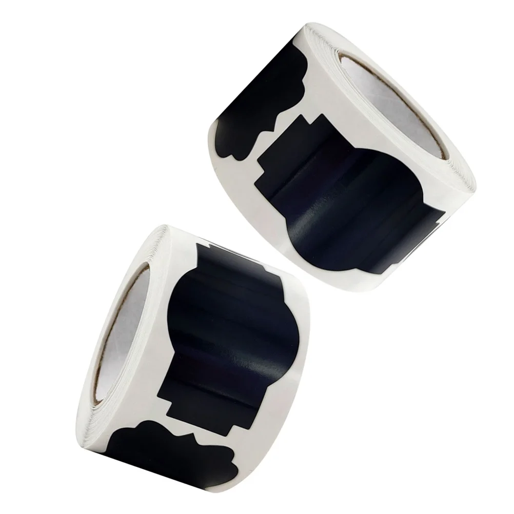 

2 Rolls Removable Chalkboard Labels Writable Stickers Pantry Labels for Kitchen Jars Containers Home Office Storage