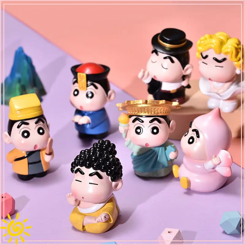 

Cute Cartoon Shin-Chan New Dimension Blind Box Figurine Anime Peripheral Characters Home Decoration Ornaments Birthday Gifts
