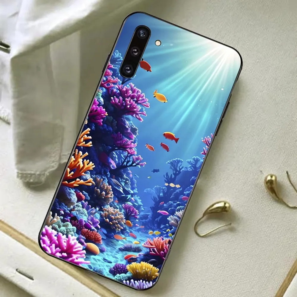 Ocean Sea coral Phone Case For Samsung A 13 21 30 31 32 51 52 53 70 for Huawei Honor 50 60 70 for OPPO vivo