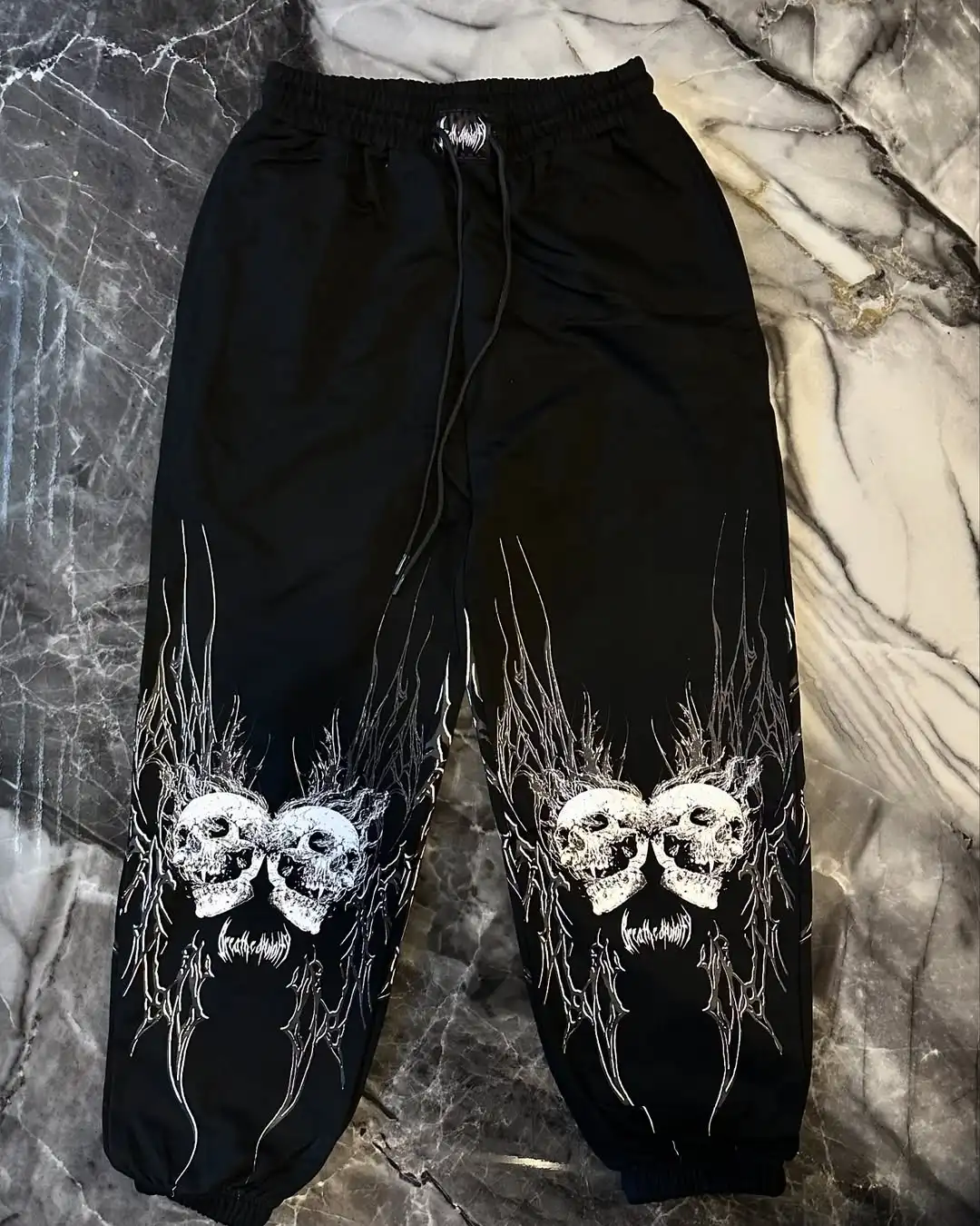 

Дышащие брюки-карго с черепом, мужские готические повседневные спортивные бегуны, новые уличные модные брюки в стиле хип-хоп для пар, уличные брюки Y2K унисекс