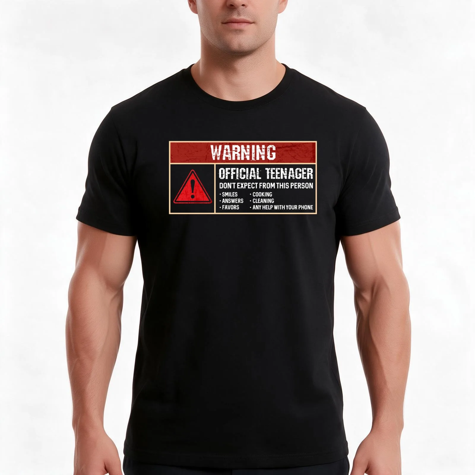 Warning Sign It's Official Teenager Funny Humor 13th Birthday Gifts for teens daughter son turning 13 years old T-Shirt