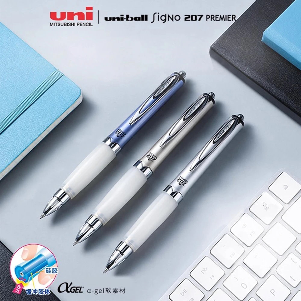 

Японский набор гелевых ручек UNI 0,7 мм UMN-207GG, удобная мягкая ручка для студентов, альфагелевая офисная ручка для подписи, офисные канцелярские принадлежности