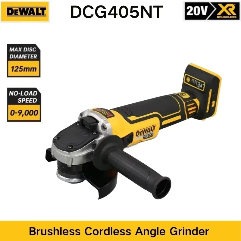 

DEWALT DCG405 125mm 18V lithium battery brushless flat head angle grinder bare machine tool cutting machine