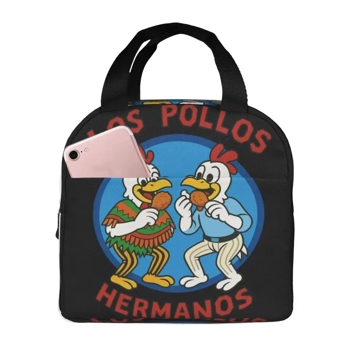 Los Pollos Hermanos Chicken Brothers Bolsa térmica isolada para almoço, caixa térmica para alimentos, recipiente para lancheiras