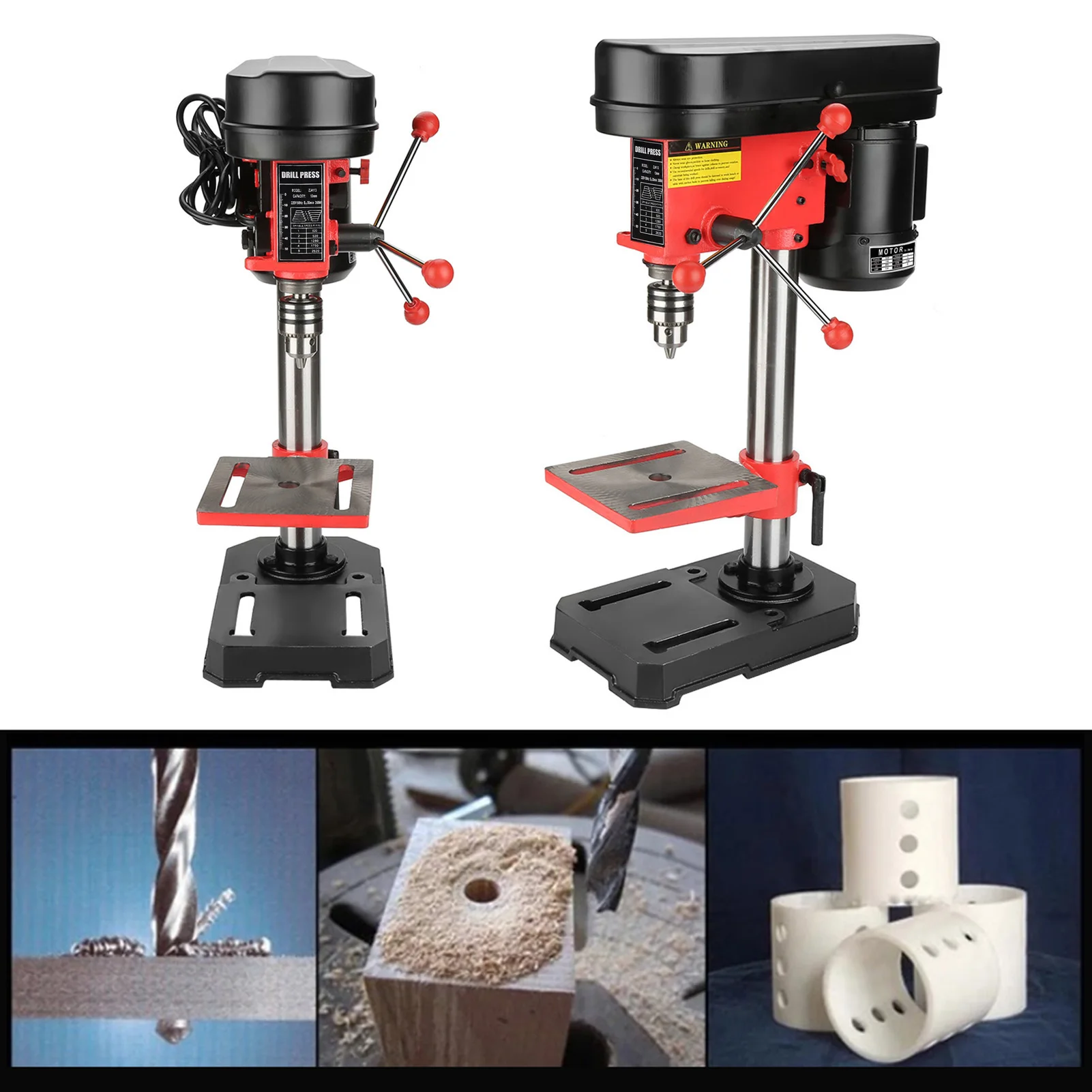 Bench Drill Drill Bench Drill Machine  Bench Drill Press Stand Workbench Mounted 350W 5 Speed 50mm Workbench Repair Tool