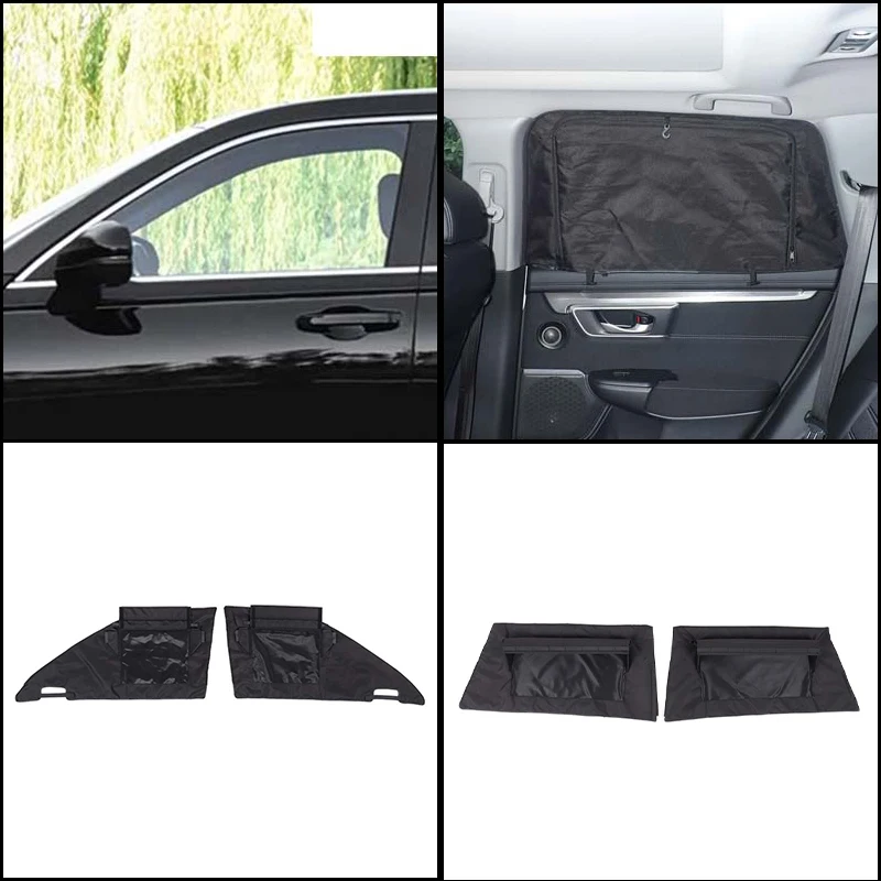 

For Honda CR-V 2017+ 900D Waterproof Fabric Window Cover 2Pcs/4Pcs Front Rear Rain Shield Sun Guard Overlay Car Accessories