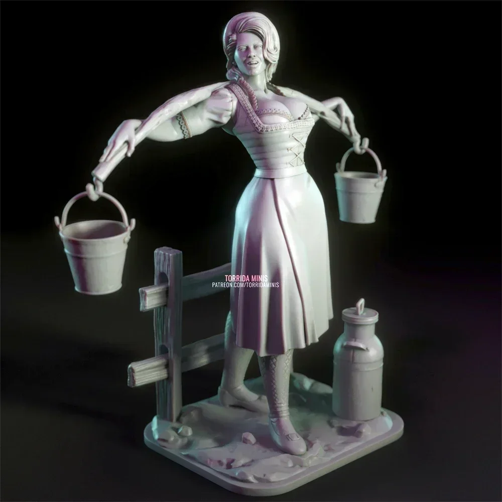 Anna 75mm Resin Figure Model Kit 1:24 Scale Models Unpainted Kits Diy Toys Hobbies Plastic Model A377
